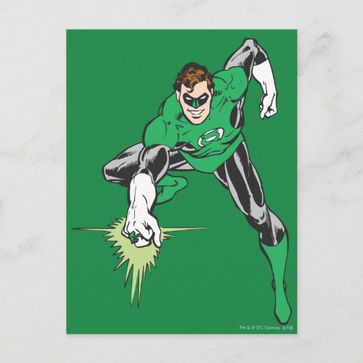 Green Lantern Fight Postkarte (Vorderseite)