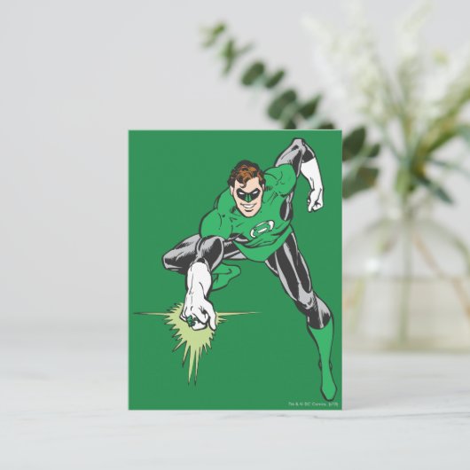 Green Lantern Fight Postkarte (Stehend Vorderseite)