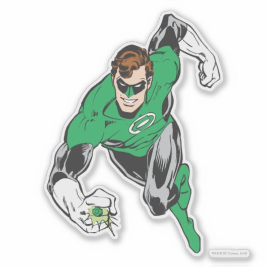 Green Lantern Fly Forward Aufkleber (Vorderseite)