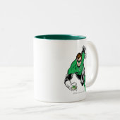 Green Lantern Fly Forward Zweifarbige Tasse (VorderseiteRechts)