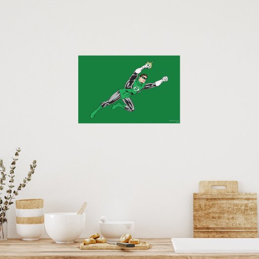 Green Lantern Fly Right Poster (Küche)