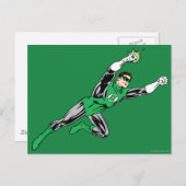 Green Lantern Fly Right Postkarte (Vorne/Hinten)