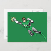 Green Lantern Fly Verlassen 2 Postkarte (Vorne/Hinten)