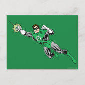 Green Lantern Fly Verlassen 2 Postkarte (Vorderseite)