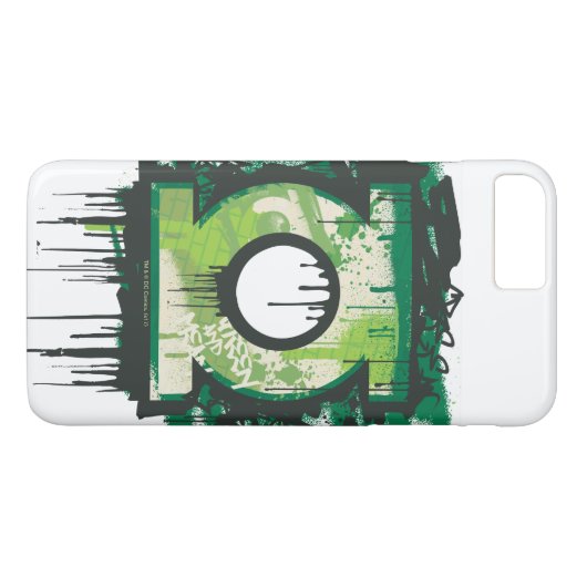 Green Lantern Graffiti Symbol Case-Mate iPhone Hülle (Rückseite (Horizontal))