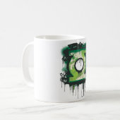 Green Lantern Graffiti Symbol Kaffeetasse (Vorderseite Links)