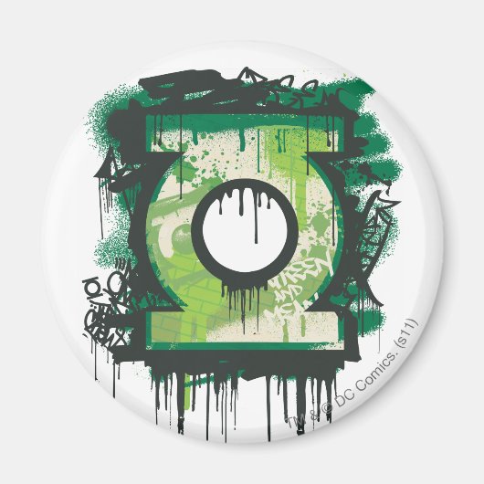 Green Lantern Graffiti Symbol Magnet (Vorne)