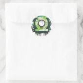 Green Lantern Graffiti Symbol Runder Aufkleber (Tasche)