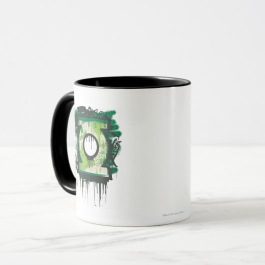 Green Lantern Graffiti Symbol Tasse (Vorderseite Links)