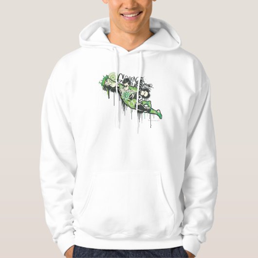 Green Lantern Graffiti-Zeichen Hoodie (Vorderseite)