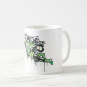 Green Lantern Graffiti-Zeichen Kaffeetasse (VorderseiteRechts)