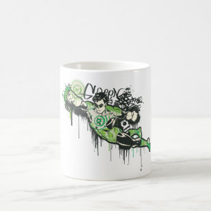 Green Lantern Graffiti-Zeichen Kaffeetasse
