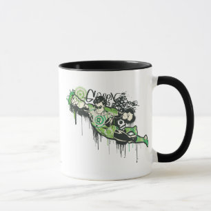 Green Lantern Graffiti-Zeichen Tasse