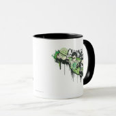 Green Lantern Graffiti-Zeichen Tasse (VorderseiteRechts)