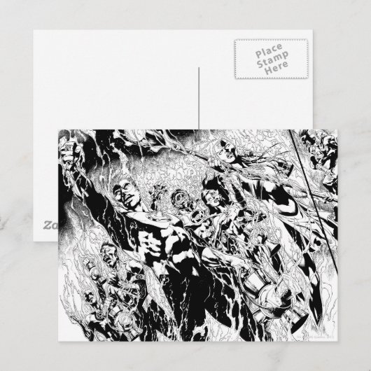 Green Lantern Group Postkarte (Vorne/Hinten)