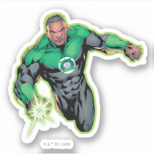 Green Lantern John Stewart Aufkleber (Vorderseite)