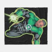 Green Lantern John Stewart Fleecedecke (Vorderseite (Horizontal))