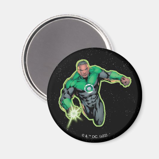 Green Lantern John Stewart Magnet (Vorderseite/Rückseite)
