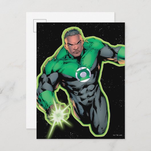 Green Lantern John Stewart Postkarte (Vorne/Hinten)