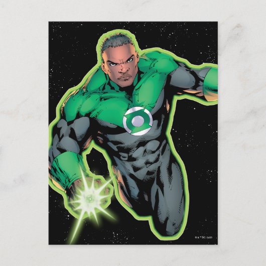 Green Lantern John Stewart Postkarte (Vorderseite)