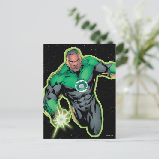Green Lantern John Stewart Postkarte (Stehend Vorderseite)