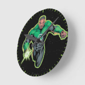 Green Lantern John Stewart Runde Wanduhr (Winkel)