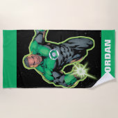 Green Lantern John Stewart Strandtuch (Vorderseite)