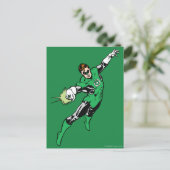Green Lantern Jump Postkarte (Stehend Vorderseite)
