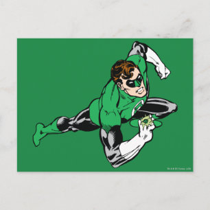 Green Lantern Leap Rechts Postkarte