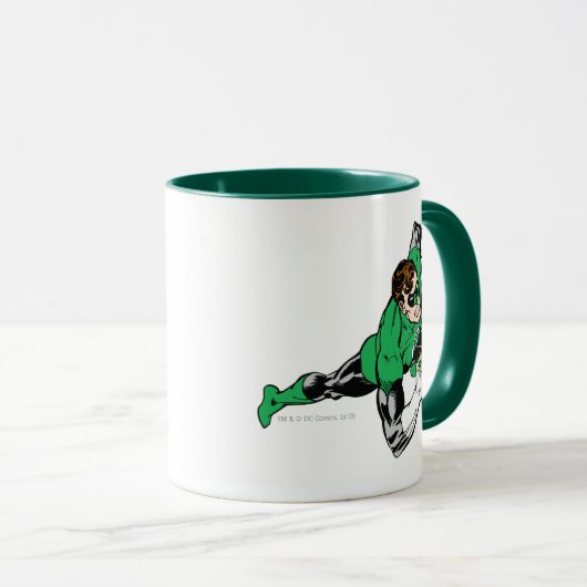 Green Lantern Leap Rechts Tasse (VorderseiteRechts)