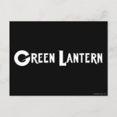 Green Lantern Logo 10 Postkarte (Vorderseite)