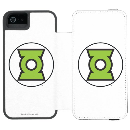 Green Lantern Logo 11 Incipio iPhone Geldbeutel-Hülle (Folio Geöffnet)
