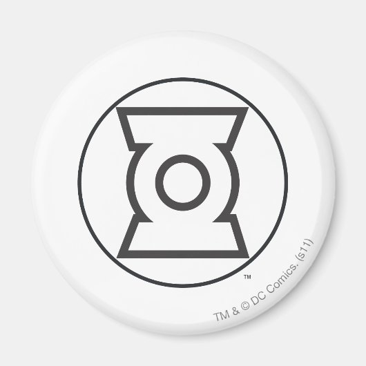 Green Lantern Logo 12 Magnet (Vorne)