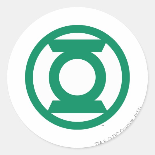 Green Lantern Logo 13 Runder Aufkleber (Vorderseite)
