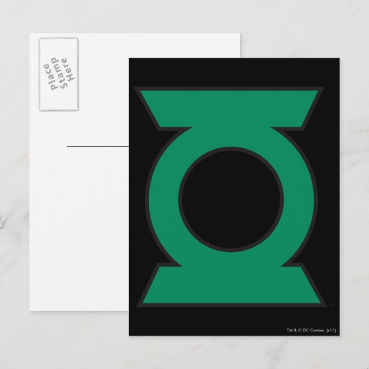 Green Lantern Logo 15 Postkarte (Vorne/Hinten)