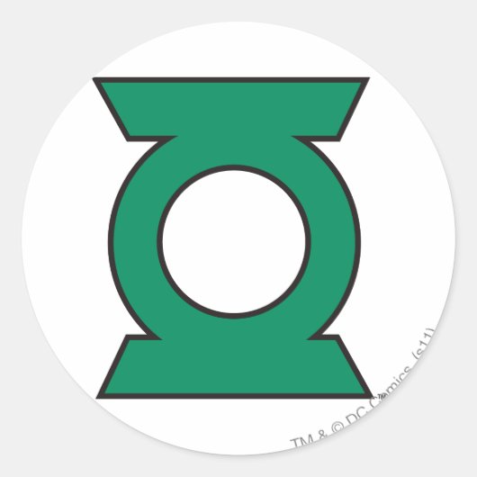Green Lantern Logo 15 Runder Aufkleber (Vorderseite)