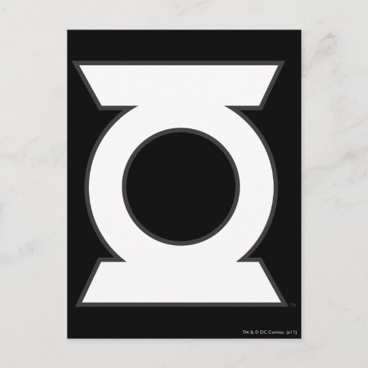 Green Lantern Logo 16 Postkarte (Vorderseite)