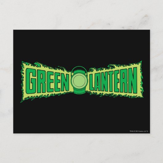 Green Lantern Logo 4 Postkarte (Vorderseite)