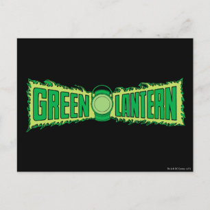Green Lantern Logo 4 Postkarte