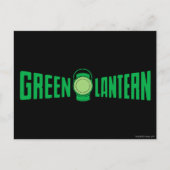 Green Lantern Logo 5 Postkarte (Vorderseite)