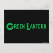 Green Lantern Logo 9 Postkarte (Vorderseite)