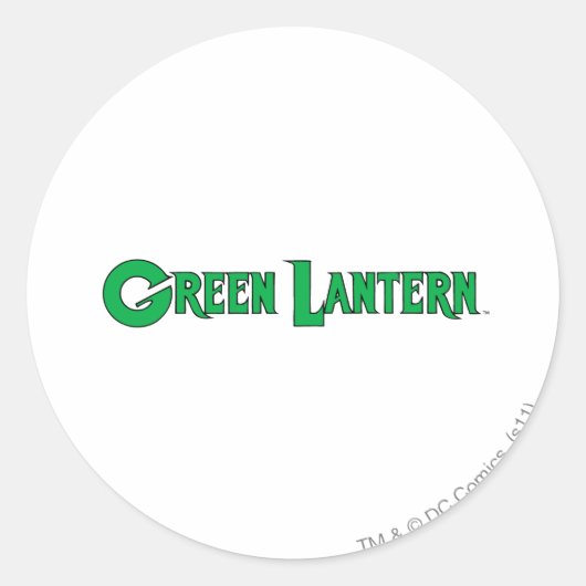 Green Lantern Logo 9 Runder Aufkleber (Vorderseite)