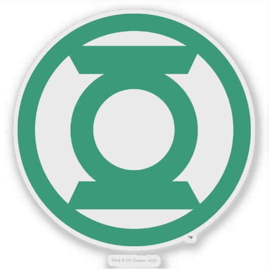 Green Lantern Logo Aufkleber (Vorderseite)