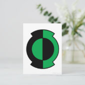 Green Lantern Logo Gedreht Postkarte (Stehend Vorderseite)