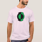 Green Lantern Logo Gedreht T-Shirt (Vorderseite)
