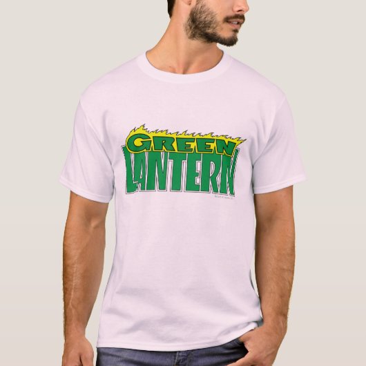 Green Lantern Logo - Gelbe Flammen T-Shirt (Vorderseite)