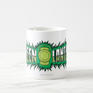 Green Lantern Logo - Grüne Flammen Kaffeetasse