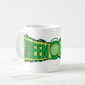 Green Lantern Logo mit Lattern Kaffeetasse (Vorderseite Links)