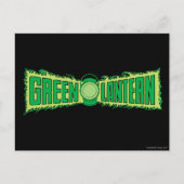 Green Lantern Logo mit Lattern Postkarte (Vorderseite)