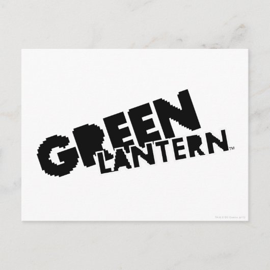 Green Lantern Logo - Pixel Postkarte (Vorderseite)